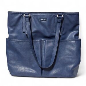 Relic Navy Blue Tote Bag with multiple pockets fit laptop